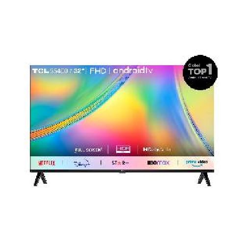 SMART TV TCL 32S5400AF EXTENSION CENTURY... DISEñO SIN BORDES COLOR NEGRO  