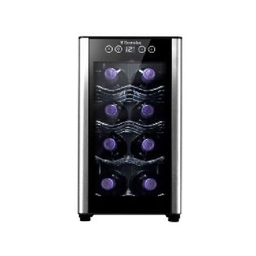 Vinera Electrolux EWW083XSLB 23 litros una puerta 8 botellas color negro