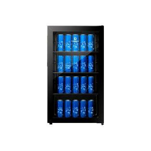 Minibar Indurama VFV-120 94 litros una puerta no frost iluminacion led color negro