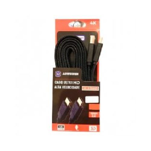 Cable hdmi Aoweixun CABXXXHDMI4K3MT ideal para consolas de videojuegos color negro