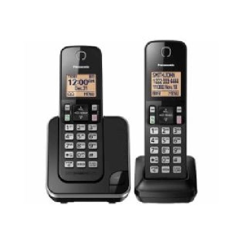 Teléfono inalámbrico Panasonic KX-TGC352B con respaldo de energia color negro