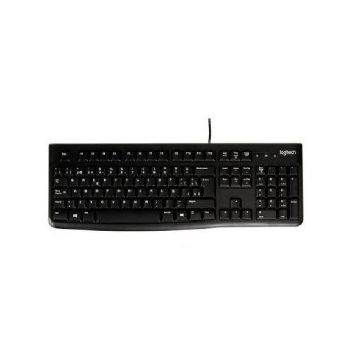 Teclado Logitech K120 conexión usb plug and play color negro