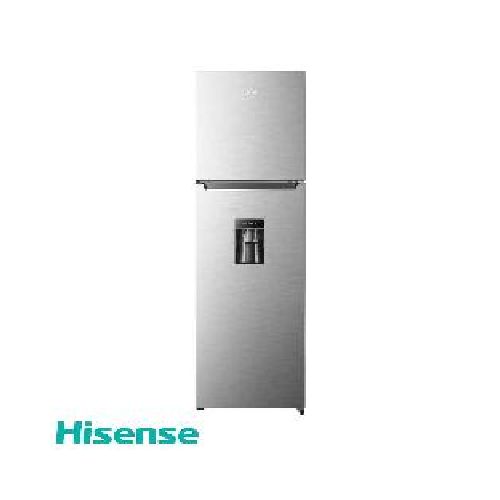 Refrigeradora Hisense HS-RT113H 346 litros top freezer acero inoxidable bandejas ajustables color croma