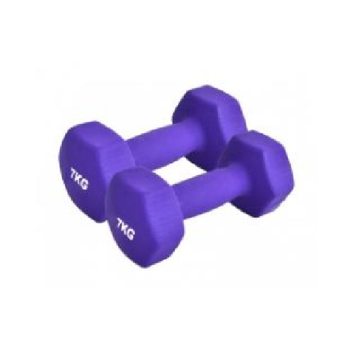 Mancuernas de neopreno Proel YL004-7KG 7 kg par color violeta