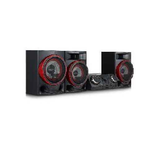 Minicomponente Lg CL88 2900 watts cd iluminación multi color acelerador de fiesta dj app estrella del karaoke enlace inalámbrico color negro