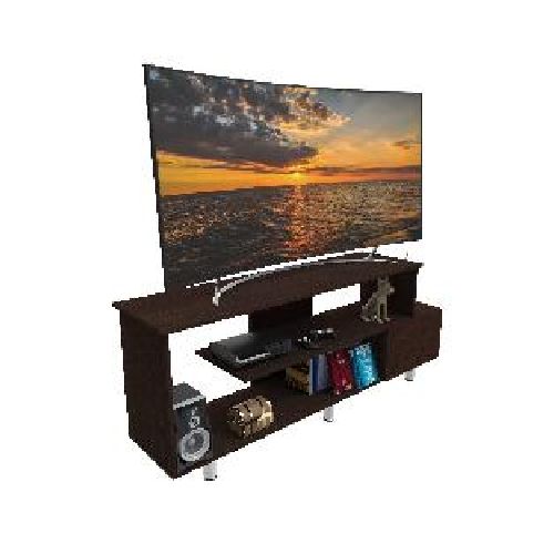 Mesa de tv DOHA ideal para tv 70 pulgadas color wengué