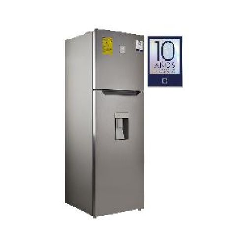 Refrigeradora Electrolux ERTS09K3HUS 249 litros top freezer dispensador color acero inoxidable