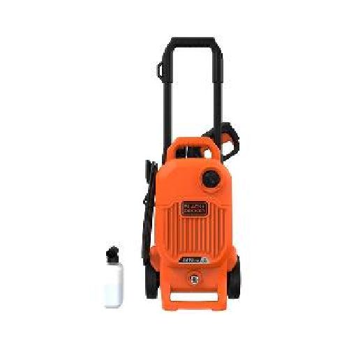 Hidrolavadora Black+decker BEPW1800T-B3 1810 psi 1500 watts incluye jabonera color negro-naranja