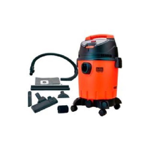 Aspiradora Black+decker BDWD20 20 lt 1400 w seco o mojado color naranja