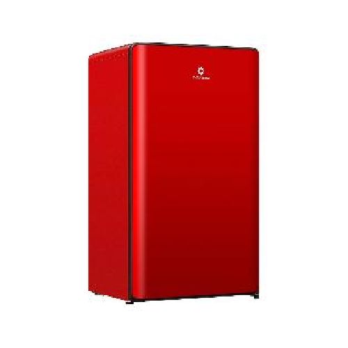 Minibar Indurama RI-120 CURVED RJ 95 litros una puerta diseño moderno color rojo