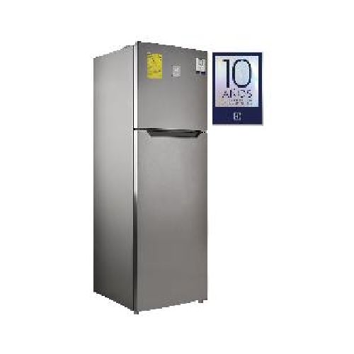 Refrigeradora Electrolux ERTS09G3HUS 251 litros top freezer 10 años de garantía en el motor color acero inoxidable