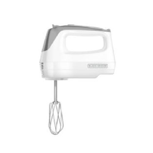 Batidora de mano Black+decker MX1500W 5 velocidades funcion turbo color blanco/cromado