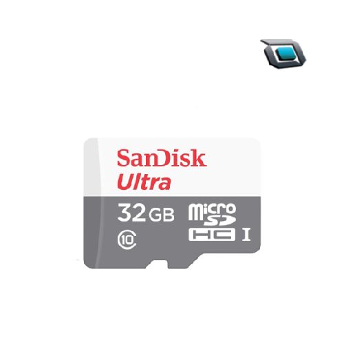 TARJETA DE MEMORIA MICRO SD HC SANDISK ULTRA 32GB CLASE 10 CON ADAPTADOR SD.