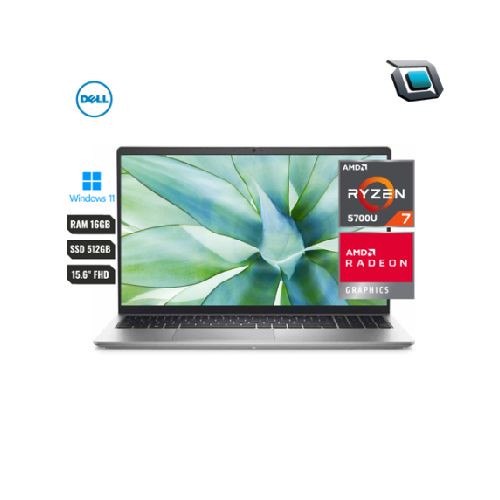 Laptop Dell Inspiron  3525 Amd Ryzen 7 5700U, Ram  16GB, Disco SSD 512GB,15.6″,Windows 11 Original - Digital Box