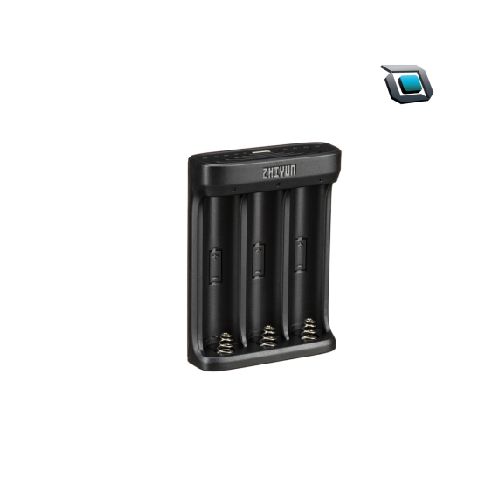 Cargador Zhiyun Triple para batería 18650 Puerto de carga USB tipo C