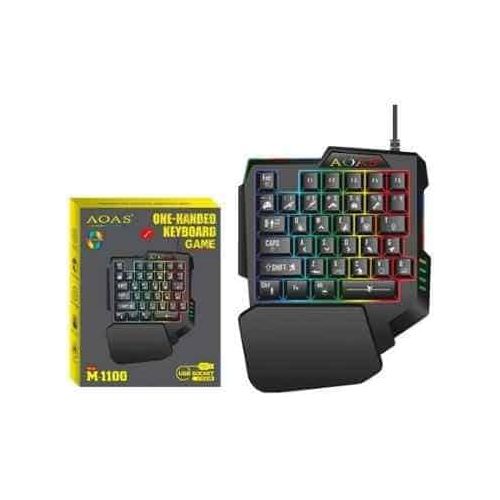 Teclado gamer Aoas single hand M1100  