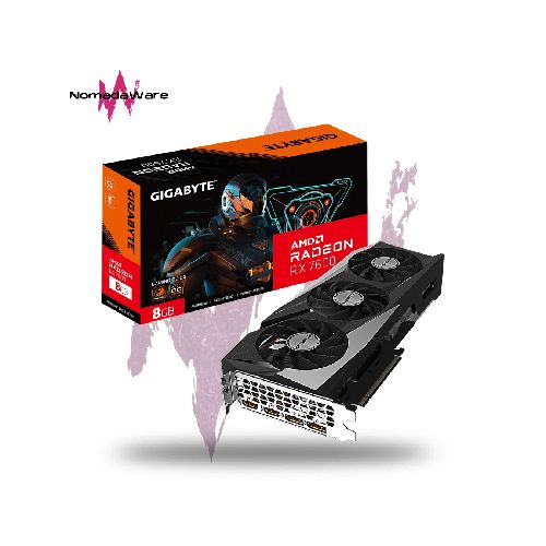 TARJETA DE VIDEO GIGABYTE GAMING AMD RADEON RX 7600 8GB OC GDDR6 | NomadaWare  