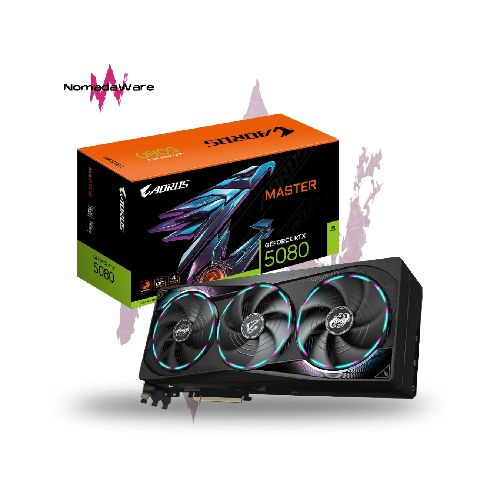 GIGABYTE AORUS MASTER RTX 5080 16GB OC | NomadaWare  