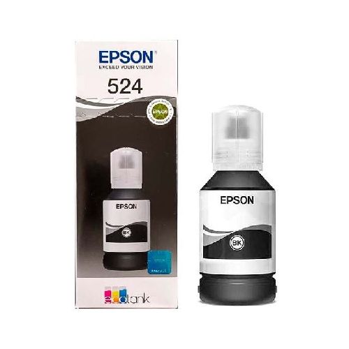 BOTELLA DE TINTA EPSON 524 NEGRA ORIGINAL 127ML  