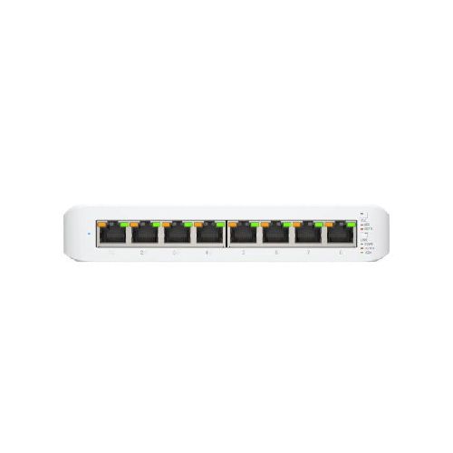 SWITCH UNIFI UBIQUITI 8 PUERTOS GIGABIT CON 4 PUERTOS POE+ USW-LITE-8-POE  