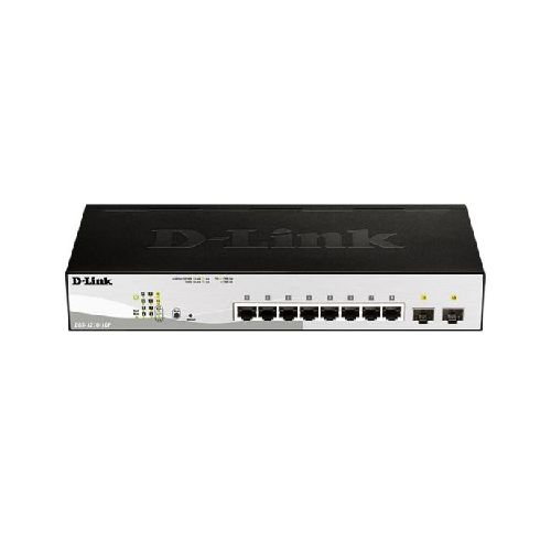 SWITCH ADMINISTRABLE CAPA 2 D-LINK CON 8 PUERTOS 10/100/1000BASE-T POE Y 2 PUERTOS SFP 1G  