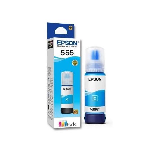 BOTELLA DE TINTA EPSON 555 AZUL ORIGINAL 70ML  