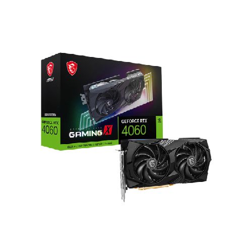 TARJETA DE VIDEO MSI GEFORCE RTX 4060 GAMING X 8GB GDDR6 - PCIE 4.0 - RGB  