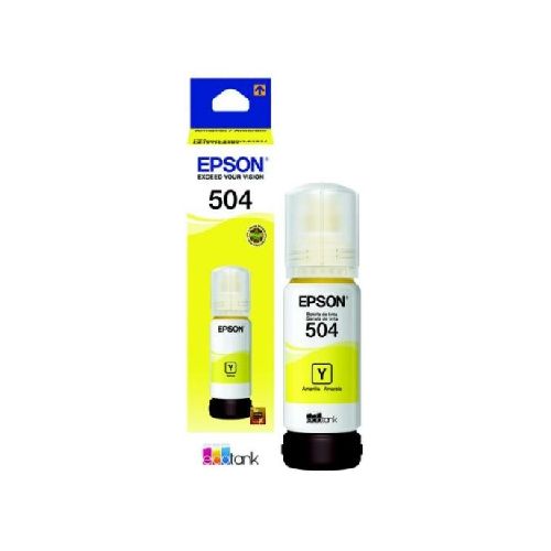 BOTELLA DE TINTA EPSON 504 AMARILLO ORIGINAL 70ML  