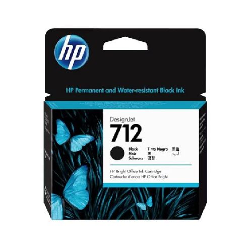 CARTUCHO DE TINTA HP DESIGNJET 712 DE 80ML NEGRO PARA PLOTTER  