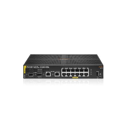 SWITCH ADMINISTRABLE HPE ARUBA 6000 CON 12 PUERTOS GIGABIT POE 139W + 2 PUERTOS 1G BASE-T  + 2 PUERTOS SFP  1G  