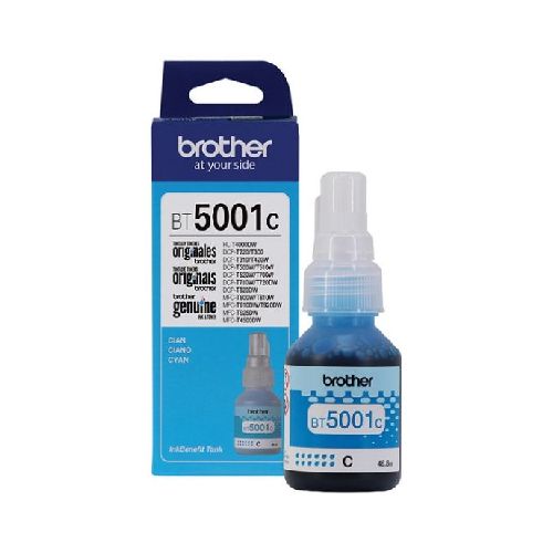 BOTELLA DE TINTA BROTHER BT5001C AZUL 48.8ML PARA T310 T510W T520W T710W T720DW T910DW T920W T420W  