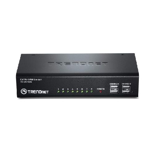 SWITCH KVM DE 8 PUERTOS LAN CAT5  TK-CAT508  TRENDNET