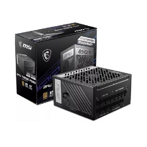 FUENTE DE PODER CERTIFICADA MSI A1000G - PCIE5 - 1000W - 80 PLUS GOLD  