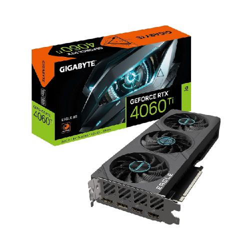 TARJETA DE VIDEO GIGABYTE GEFORCE RTX 4060 TI EAGLE 8GB GDDR6 X2 HDMI X2 DP PCIE 4.0  