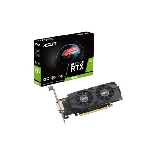 TARJETA DE VIDEO ASUS GEFORCE RTX 3050 LP BRK OC EDITION OC 6GB GDDR6 - HDMI - DP  