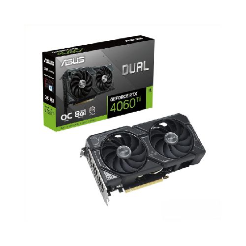 TARJETA DE VIDEO ASUS DUAL GEFORCE RTX 4060 TI 8GB GDDR6 PCIE 4.0 - DLSS 3 - HDMI  