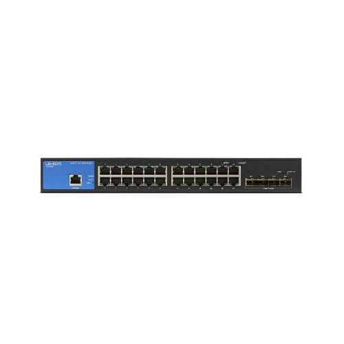 SWITCH ADMINISTRABLE LINKSYS LGS328C CON 24 PUERTOS GIGABIT CON 4 PUERTOS SFP+ 10G RACKEABLE  