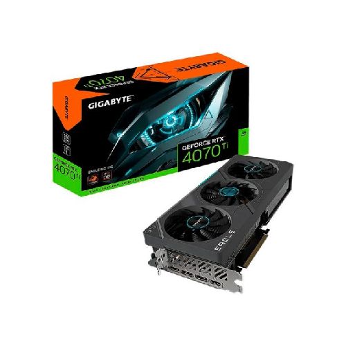 TARJETA DE VIDEO GIGABYTE RTX-4070 TI EAGLE OC 12GB GDDR6 192BIT - HDMI - 3DP - 3VENTILADORES  