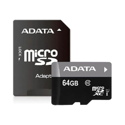 TARJETA DE MEMORIA MICRO SD ADATA PREMIER PRO 64GB CLASE 10 CON ADAPTADOR  