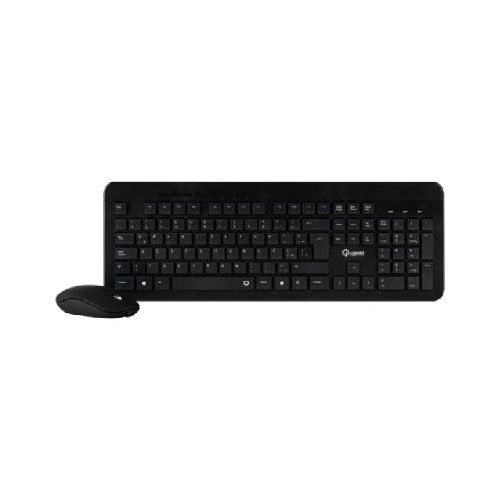 COMBO TECLADO + MOUSE RECARGABLE QUASAD QC-4583G NEGRO  