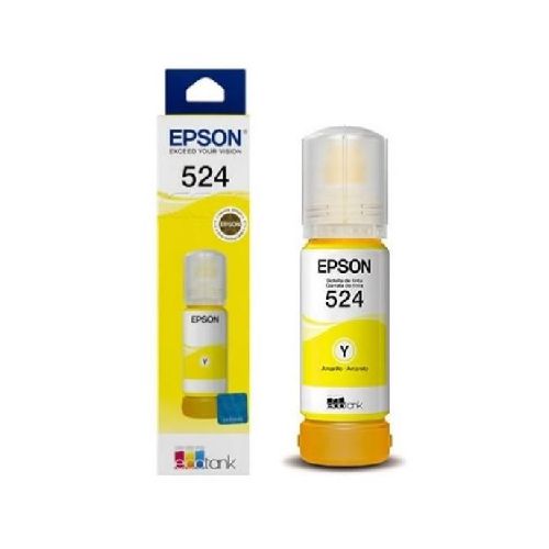 BOTELLA DE TINTA EPSON 524 AMARILLO ORIGINAL 70ML  