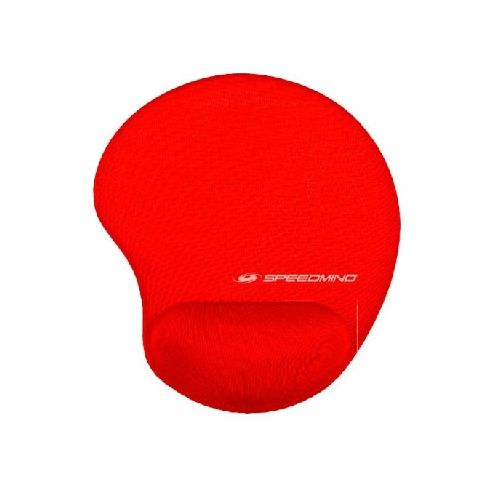 MOUSEPAD PARA MOUSE CON APOYO DE GEL PARA LA MUÑECA ROJO  SPEEDMIND