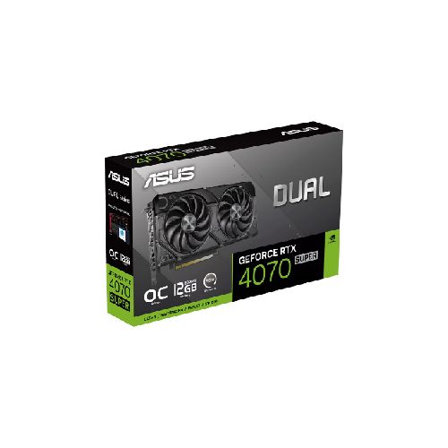 TARJETA DE VIDEO ASUS DUAL GEFORCE RTX 4070 SUPER EVO OC 12GB GDDR6 - HDMI - DP  