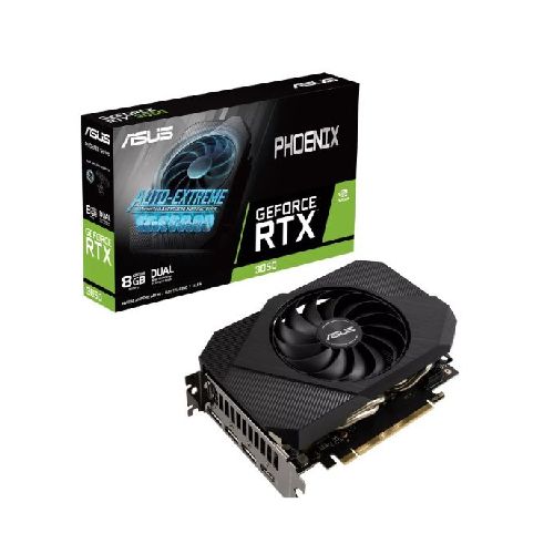 TARJETA DE VIDEO ASUS GEFORCE PHOENIX RTX3050 8GB GDDR6 1 HDMI - 3 DP  