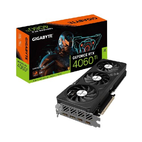 TARJETA DE VIDEO GIGABYTE RTX 4060 TI GAMING OC 8GB GDDR6 PCIE 4.0  