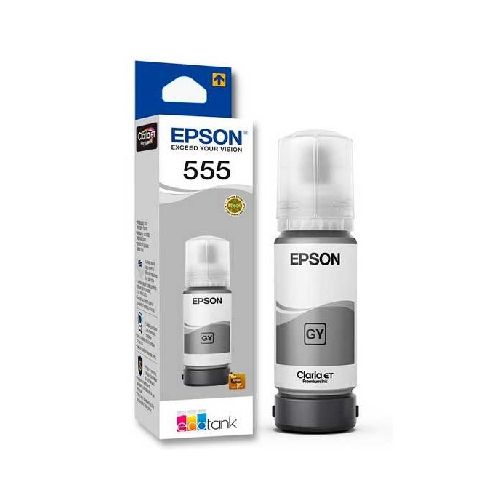 BOTELLA DE TINTA EPSON 555 GRIS PHOTO ORIGINAL 70ML  