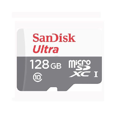 TARJETA DE MEMORIA MICRO SD HC SANDISK ULTRA 128GB CLASE 10 CON ADAPTADOR SD  