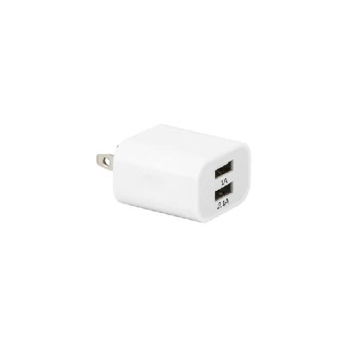 ADAPTADOR CARGADOR ARGOM DUAL USB WALL CHARGER 100/240V 2 x USB  