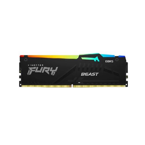 MEMORIA RAM KINGSTON FURY BEAST RGB DIMM DDR5 16GB 4800MHZ CL38  