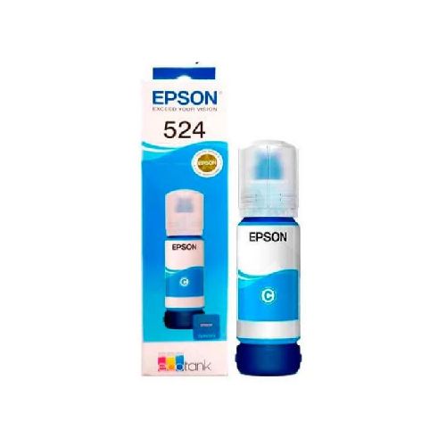 BOTELLA DE TINTA EPSON 524 AZUL ORIGINAL 70ML  